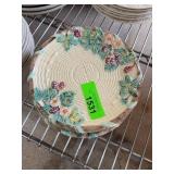 Haldon Group Majolica Berry Plates Set of 4