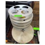 Stack of 16mm Film Reels, Metal