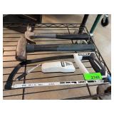 Hand Tool Assortment: Hammers, Saw, Knife