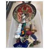 Christmas Holiday Decorations Bin