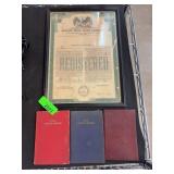 Framed Mississippi Registered Certificate and