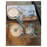 9-Piece Blue Nonstick Cookware Set