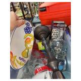 Kitchenware Lot with Decanter