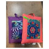 Two Quilted Picnic Blankets with Handles