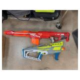Two Nerf Blasters: Hyper Siege-50 and Mega