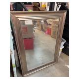 Large Wall Mirror With Metallic Frame 44' x