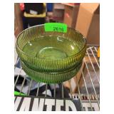 E.O. Brody Co. Green Glass Bowls Set