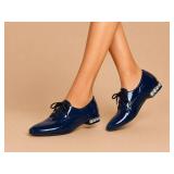Miu Miu Navy Patent Leather Shoes, 39