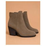 EILEEN FISHER Shadow Suede Ankle Boots 8M