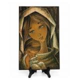Madonna and Child Painting on Board