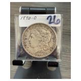 1890-O Morgan Silver Dollar