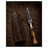 Damascus Steel Knife with Sheath