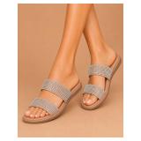 Steve Madden Yodey Rhinestone Sandals Size 8