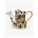 Hand-Painted Ceramic Watering Can Pitcher