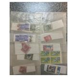 Postage Stamps in Sleeves