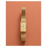 Citizen Gold-Tone Rectangular Wristwatch