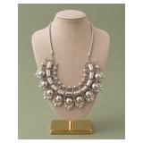 Silver-Tone Statement Necklace