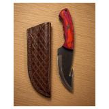 Fixed-Blade Gut Hook Knife with Sheath