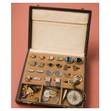 Menï¿½s Jewelry Set with Cufflinks and Watch