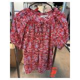 LOFT Size Large Red Floral Matching Set