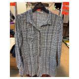 LUSH Size Medium Plaid Romper