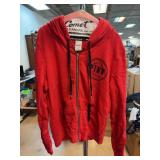 Victoria's Secret PINK Red Zip Hoodie, Large
