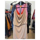 Almost Famous Gold Shimmer Dress Size L