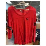 PINK Victoria's Secret Red Long Sleeve Shirt,