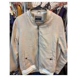 Distortion Beige Bomber Jacket Size M