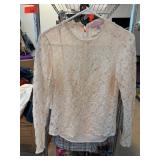 Ted Baker Lace Long Sleeve Top Size 2