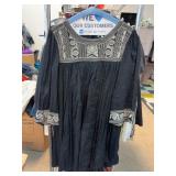 Joie Black Embroidered Dress Size XXS