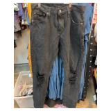 Levi's 512 Black Distressed Jeans 30x32
