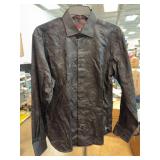 Visconti Black Men's Medium Dress Shirt