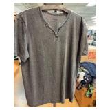 Lucky Brand Gray Venice Burnout Henley, M
