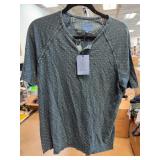 Lucky Brand Large Indigo Henley Shirt