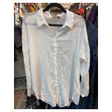 ASOS Design White Button-Up Shirt, Size 6