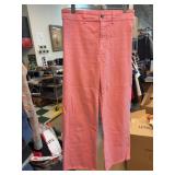 Billabong Pink Frayed Hem Jeans, Size 28