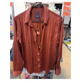 GAP Boyfriend Shirt, Rust, Size XS