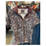 Express Paisley Polo Shirt Size S