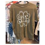 Lucky Brand T-Shirt Size L Olive Cotton