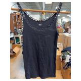Gap Black Lace-Trim Tank Top, XS