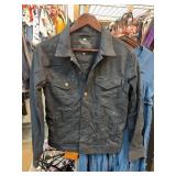 Denim & Flower Black Denim Jacket Size M