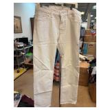 7 For All Mankind Slimmy White Jeans 33
