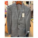 Murano Collezione Grey Slim Fit Suit, Size 36