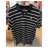 Southpole 3XL Black White Striped Polo Shirt