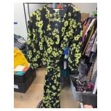 Topshop Black Floral Dress, Size 6