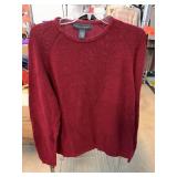 Banana Republic Red Cotton Sweater, Large