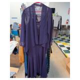 Coldwater Creek Purple Dress with Jacket, 14