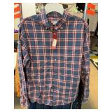 Merona Plaid Button-Up Shirt, Medium
