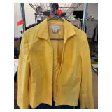 Marshall Field's Yellow Blazer Size 14